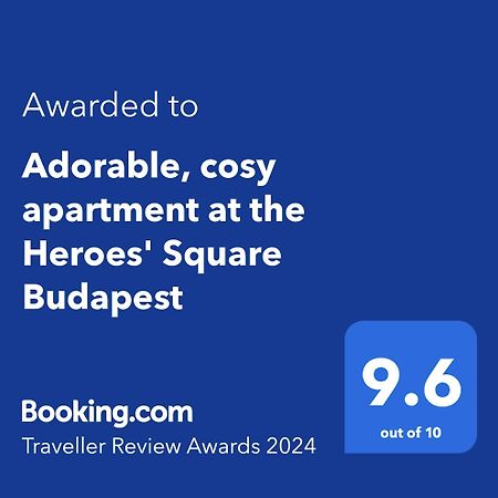 Adorable, Cosy Apartment At The Heroes' Square Budapeste Exterior foto